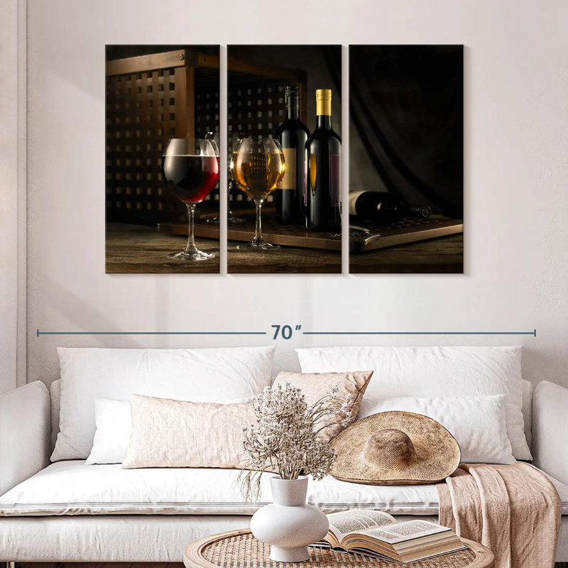 Yarlin Wine Sampling, 32" H x 50" W