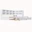 Lit de jour simple à très grand YDT avec deux tiroirs de rangement, armoires de rangement, lumière DEL et ports USB, blanc-838434024