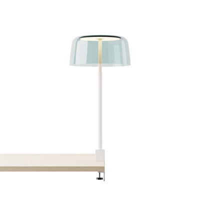 Yurei Co-Working Lamp Edge Clamp with 14" Matel Shade, Interior