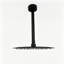 Pommeau de douche effet pluie 25,4 x 25,4 x 9,1 cm, acier inoxydable monobloc, fini nickel brossé-1425123907