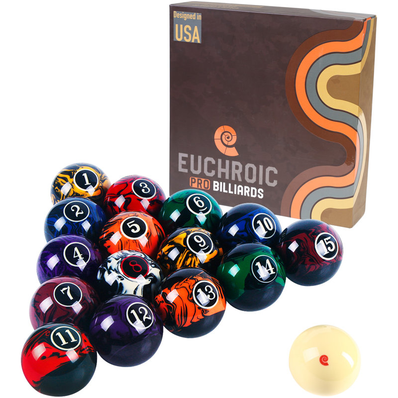 Marble Black-All Pool Table Balls Billiard Balls pool balls Set