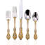  Golden Michelangelo Stainless Steel 20pc. Flatware Set, Service For 4