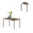 Transitional Style 1Pc Dining Table Ash Rectangle Table Unique Design Legs Kitchen Dining Room-1567773222