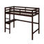 Lit mezzanine simple avec bureau intégré