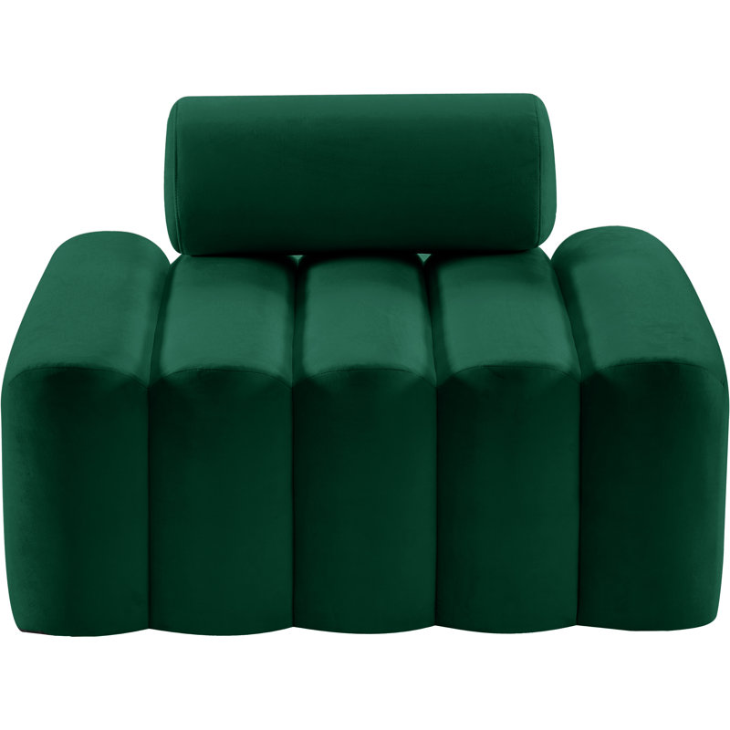 Fauteuil Erlond, Velours vert