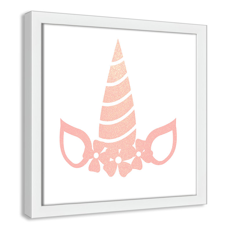 «Be the Unicorn», art encadré 3 ', H 12 po x l 12 po x P 1,18 po, Encadré de boîte blanc