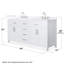 Beckett 66" Freestanding Double Bathroom Vanity with Quartz Top-1798370815-1798370811-1798370809