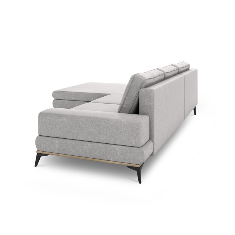 Cuiksa 5 Seater Sofa Bed, Light Grey, Left Hand Facing