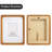 Wood Picture Frame with Mat, Desk or Wall Display Mid Century Rounded Edge Picture Frames-538623731-538623740