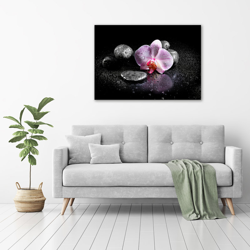 Orchid - No Frame Print on Glass