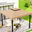 Auvent de remplacement pour abri de jardin 9,8 pi X, toit à double aération kaki pour remplacement de cour extérieure 9,8 pi, espace