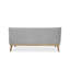 Canapé rembourré gris clair avec pieds en bois l 72 po Laguna-340146115