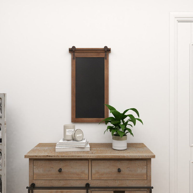 Wall Mounted Chalkboard, 28" H x 16" W x 2" D