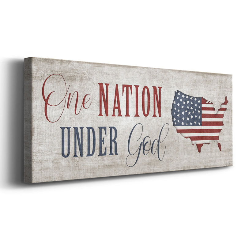 One Nation Under God, H 24 po x l 60 po x P 1,5 po