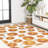 Kaue Citrus Slice High-Low Orange/Cream Indoor/Outdoor Rug-185882686