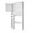 Over The Toilet Storage Cabinet For Bathroom With Adjustable Shelf 67.4" H