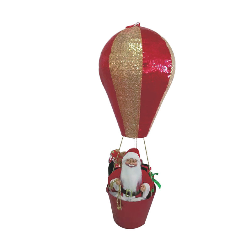 Montgolfière avec lumières pliantes Santa