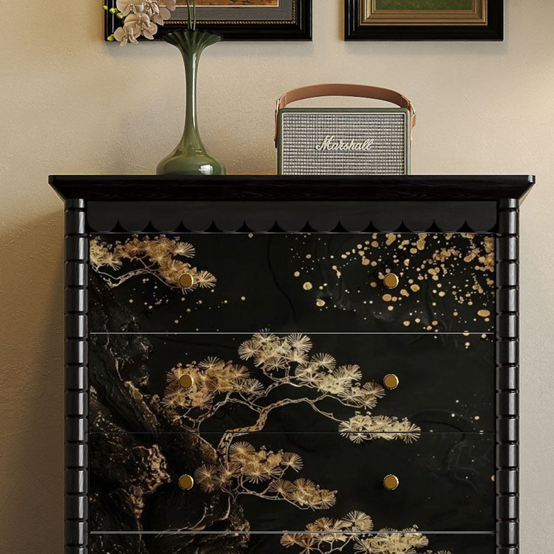 Commode décorative peinte de luxe