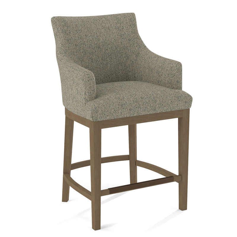 Upholstered Counter Stool, Weathered Gray, 61676-75