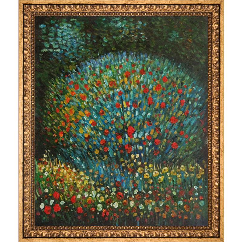 Pommier I, reproduction sur toile, H 27,5 po x l 23,5 po x P 2 po, Cadre antique Versailles