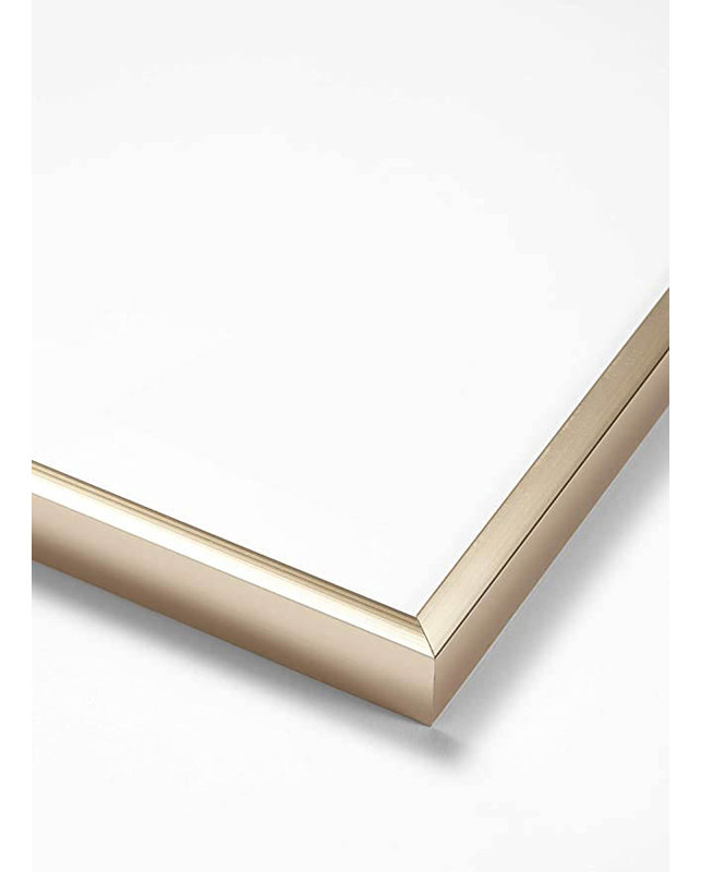 Metal Matte Picture Frame, Gold