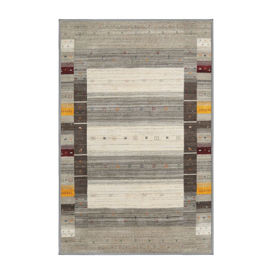 Tapis contemporain gris / orange Parlier