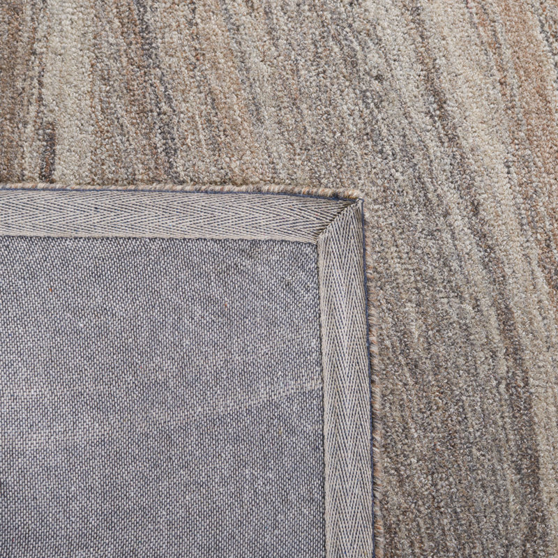Charlie-Hannah Hand Tufted Wool Abstract Rug, Rectangle 8' x 10'