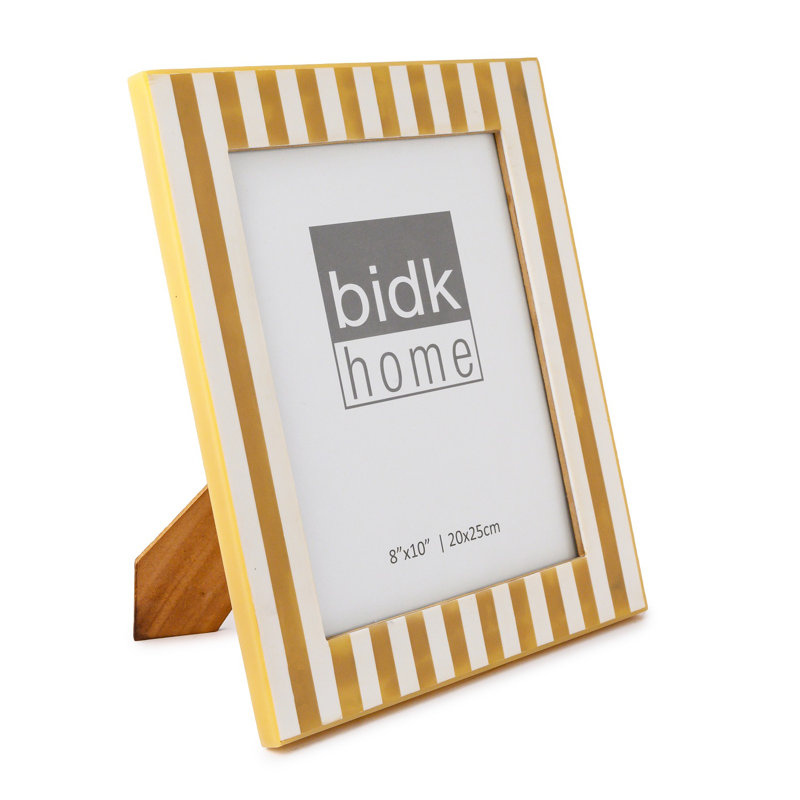 Resin Picture Frame With Striped Design, 8" W x 10" H
