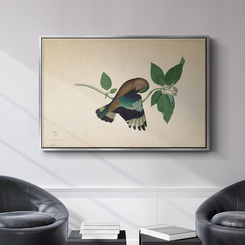 Animal rétro - XXII, H 27 po x l 41 po x P 2 po, Toile argentée avec cadre flottant