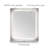 Abagail Metal Flat Wall Mirror