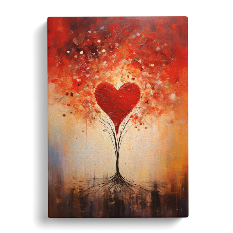 Love He Abstract No.2 - Wrapped Canvas, 50cm H x 35cm W x 3cm D
