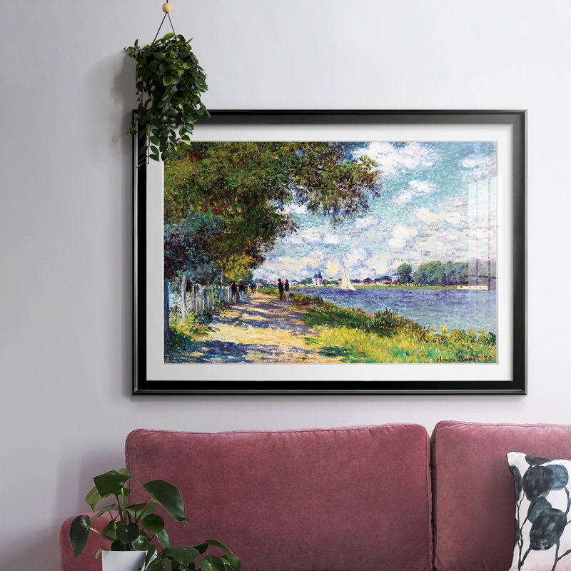 La seine à Argenteuil, 1875, Noir, H 30 po x l 44 po x P 1,5 po