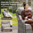 Wickes 3 Piece Patio Set Outdoor Wicker Glider Rocking And Swivel Chairs With Cushions-110860482-110860483