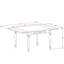 L'ensemble 3 pièces de table et chaises de cuisine contient une table de salle à manger rectangulaire avec Dropleaf et 2 chaises Parsons en tissu de kaki foncé, chêne-106903480-106903482-109975324