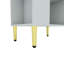 Meuble-lavabo autoportant de 22 po avec lavabo simple en céramique et porte à fermeture en douceur, rangement à gauche-283884204