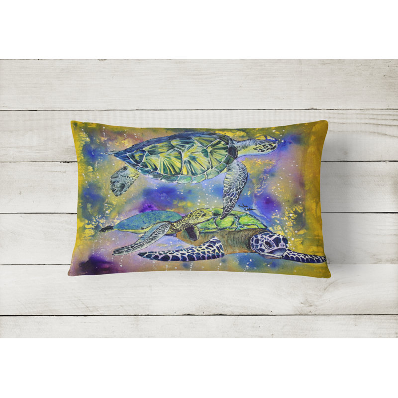 Turtle Outdoor Throw Pillow