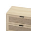 Armoire 3 tiroirs, armoire d'appoint en bois pour chambre à coucher, salon, bureau