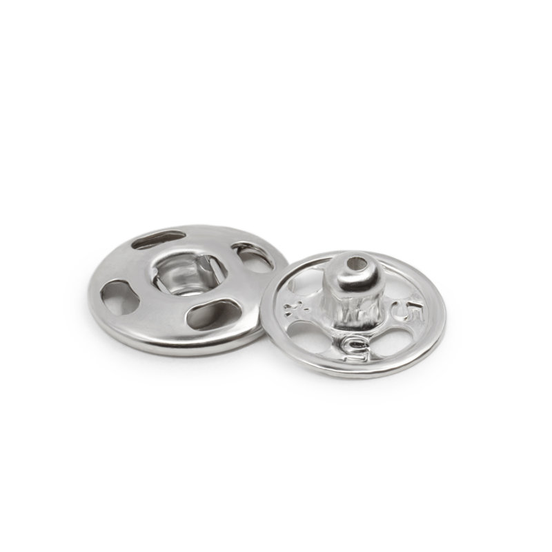 Dritz Sew-On Snaps, 3/8", Silver, 72 Sets