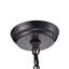 Luminaire suspendu carré 3 lumières lanterne Oryana