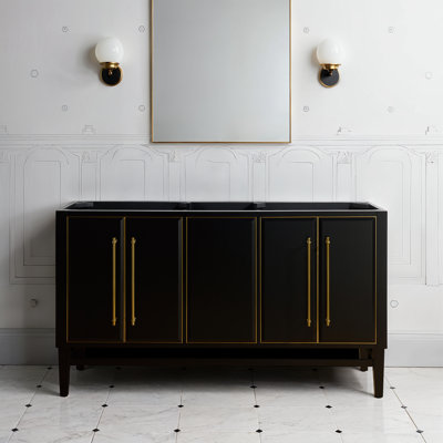Base de meuble-lavabo double 60 po Ewen
