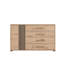 Asmara Oak Effect 4 Drawer Sideboard