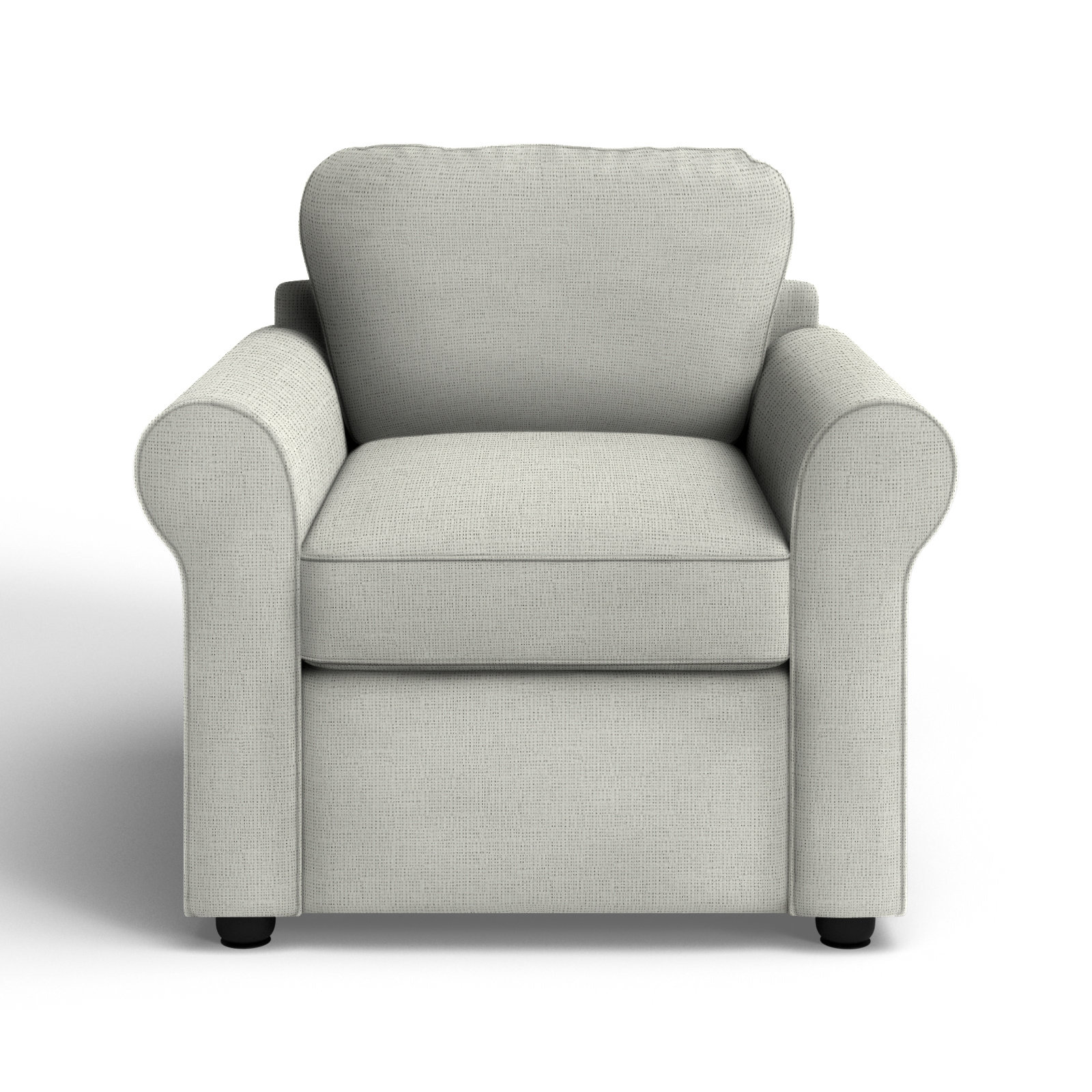 Warrington Armchair, Drusky Snow Sustain® Basketweave