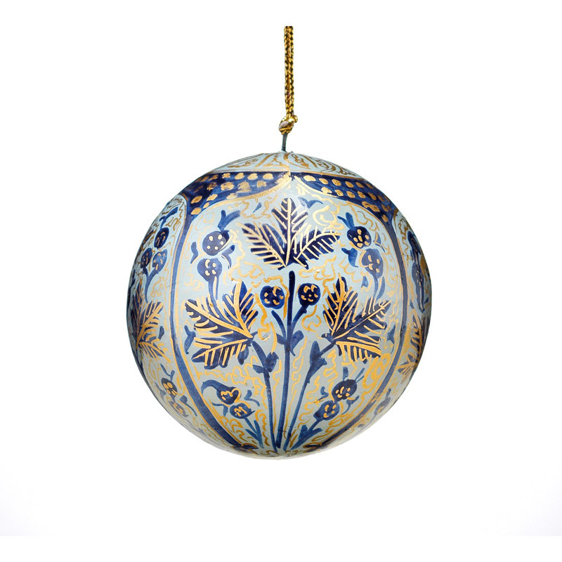 White Tulip Chinar Temple Bauble