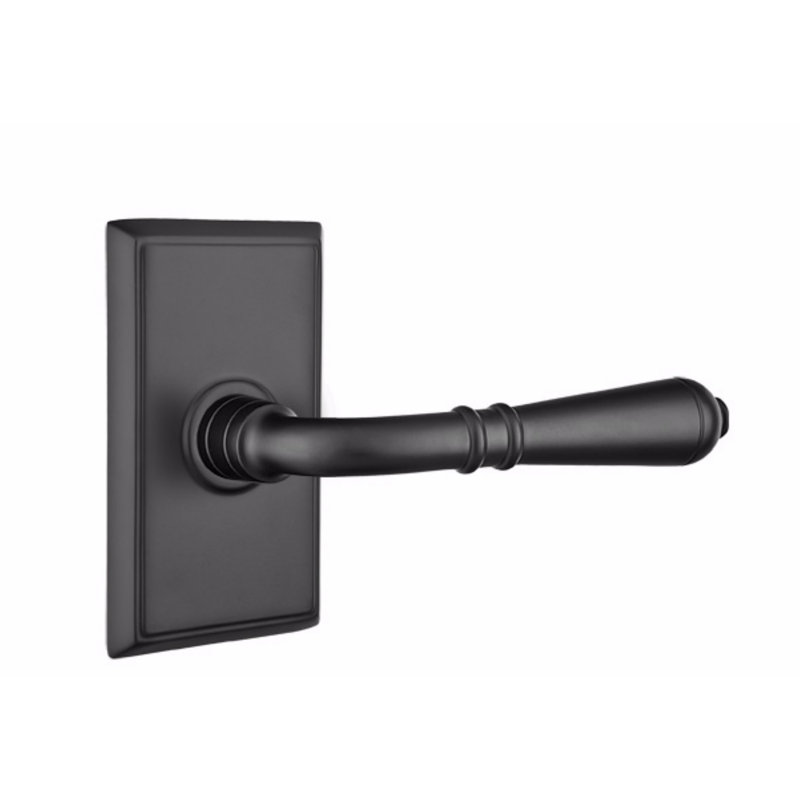 Emtek Privacy Leverset w/ Rectangular Rosette & Turino Lever (CF)