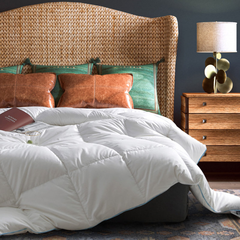 California King White Microfiber Modern Duvet