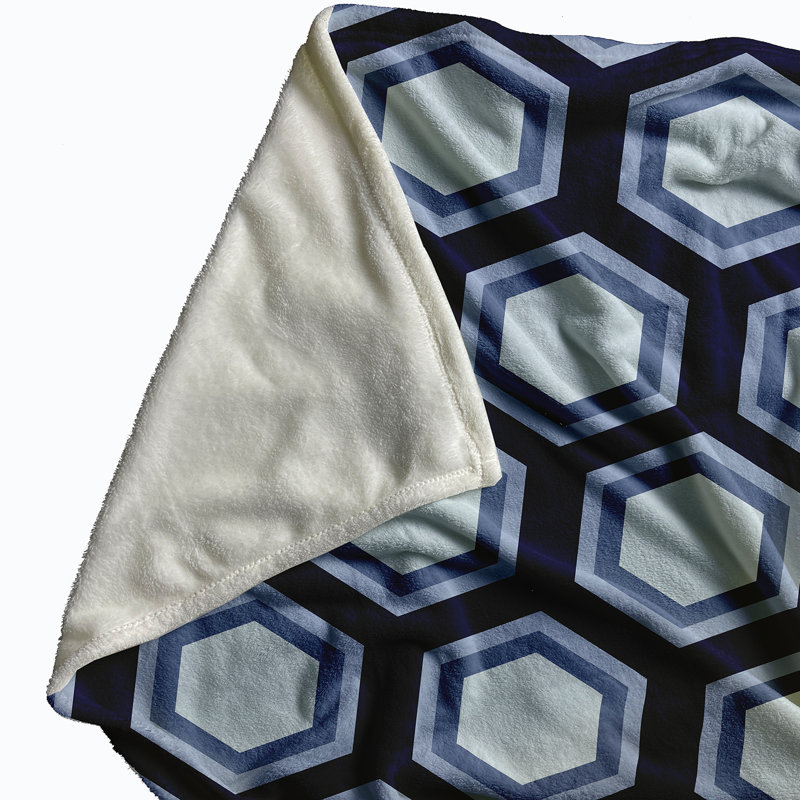 Burritt Plain Weave / Muslin Throw Blanket, Blue