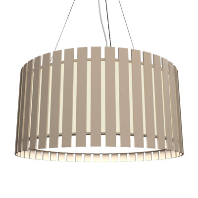 Lustre tambour unique à 3 lumières