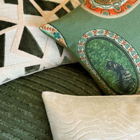 Maison Fauna Throw Pillow, Square 22"