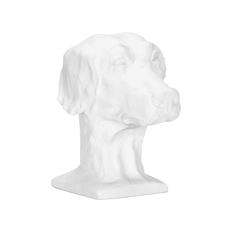 Dog Sculpture, White