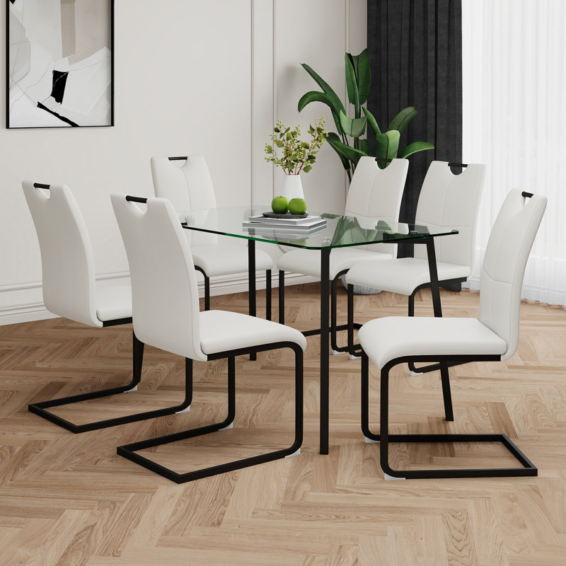 Table en verre de style moderne